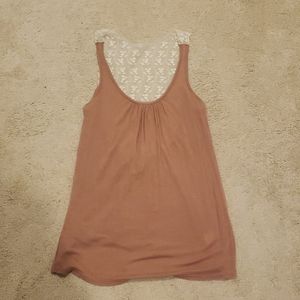 Cute pink pastel long tank top